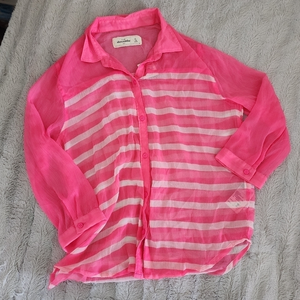 Abercrombie Kids Lightweight Wear over Button-Up Top size XL